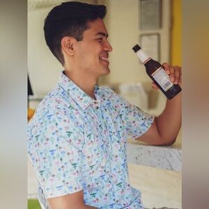 Smith & Quinn The Smitty Light Polo -Micro Dose Men's Multicolor Patterned Shirt